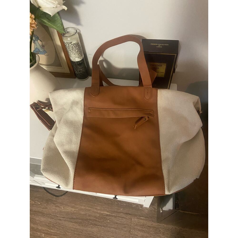 Universal Thread Tan & Cream Tote Bag